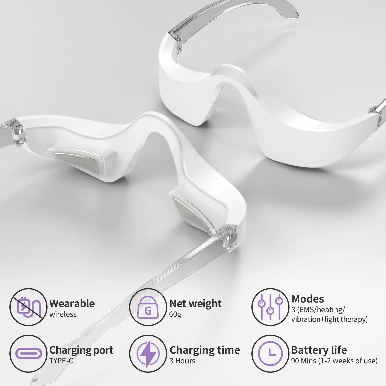 Handheld 3D Eye Device Wireless Eye Care Massager